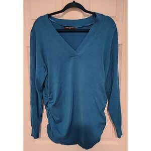 Lane Bryant Turquoise V-Neck Sweater Size 18/20